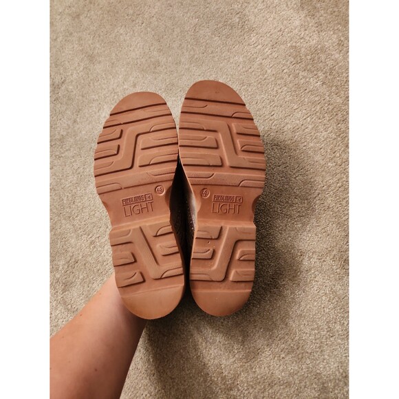 Pikolinos Men's Light Brogue Wingtip Dress Shoes in Brown Leather Size 42 US 9 - Picture 8 of 9